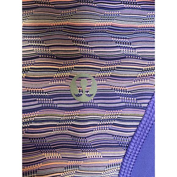 Lululemon Inspire Cropped Tight II Leggings Women's Size 6 Purple Multi - Picture 4 of 4